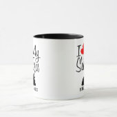 Custom I Liebe My Two Shih Tzus Tasse (Zentrum)