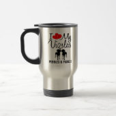 Custom I Liebe My Two Vizslas Tasse (Links)