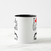Custom I Liebe My Two Whippets Tasse (Zentrum)