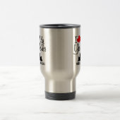 Custom I Liebe My Two Yories Reisebecher (Mittel)