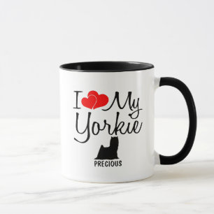 Custom I Liebe My Yorkie Tasse