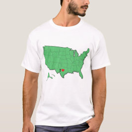 Custom 'I Liebe My Zuhause Staat' Shirt, USA Map T-Shirt