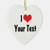 Custom I Liebe Ornament (Rechts)