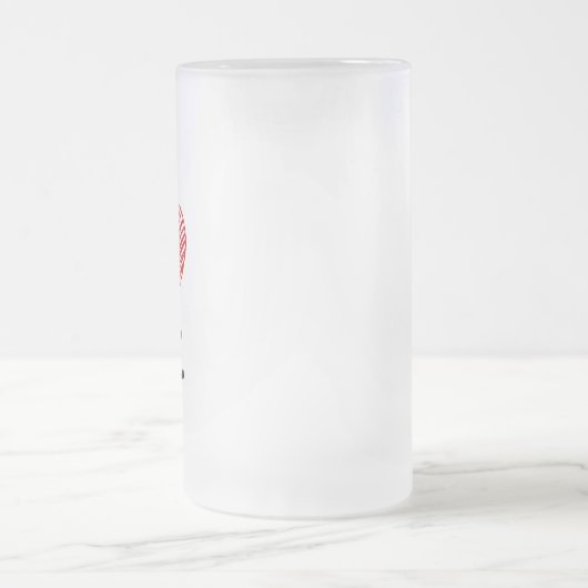 Custom I Mattglas Bierglas (Mittel)