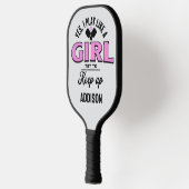 Custom "I play like a girl" Pickleball Liebesgesch Pickleball Schläger (Links)