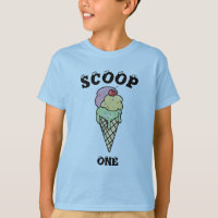 Custom Ice Creme Cone Scoop One Twins Birthday