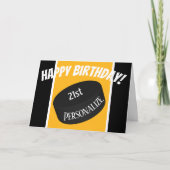 Custom Ice Hockey Personalisiert Name Age Birthday Karte (Vorderseite)