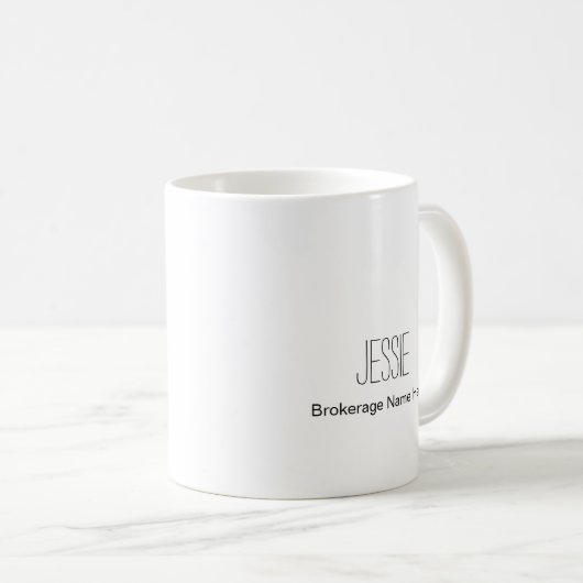 CUSTOM Ich bin Broker Niemals falsch Kaffeetasse (VorderseiteRechts)