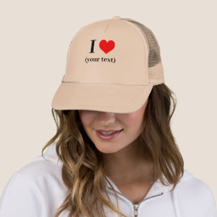 CUSTOM! Ich höre Trucker Hat - Khaki und Khaki Truckerkappe