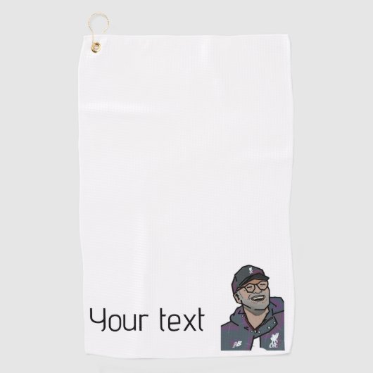 Custom Iconic Logo Golf Club Handtuch (Vorderseite)