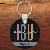 Custom ICU Nurse Intensive Care Unit Pflegegeschen Schlüsselanhänger (Vorderseite)