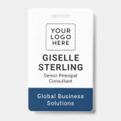 Custom ID Card QR Code Firmenkundenname Tag Ausweis (Vorderseite)