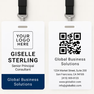 Custom ID Card QR Code Firmenkundenname Tag Ausweis