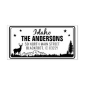 Custom Idaho State License Plate Address  Permastempel (Design)