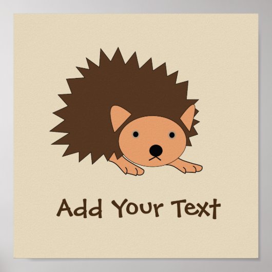 Custom Igel Baby Room Kinderzimmer Poster (Vorne)