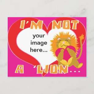 Custom I'm not a Lion Postcard Postkarte