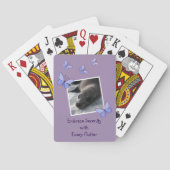 Custom Image Blue Butterfly Flutter Playing Cards Spielkarten (Rückseite)