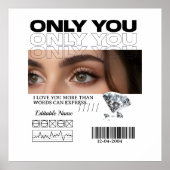 Custom Image, name & Text | Personalized Poster (Vorne)