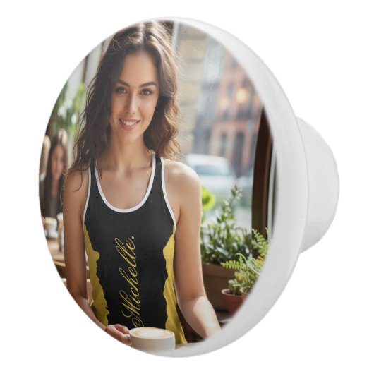 Custom Image Personalized Design Pro Quality Keramikknauf (Rechts)