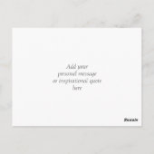 CUSTOM IMAGE TEXT Einfach Elegant Graues Weihnacht Postkarte (Rückseite)