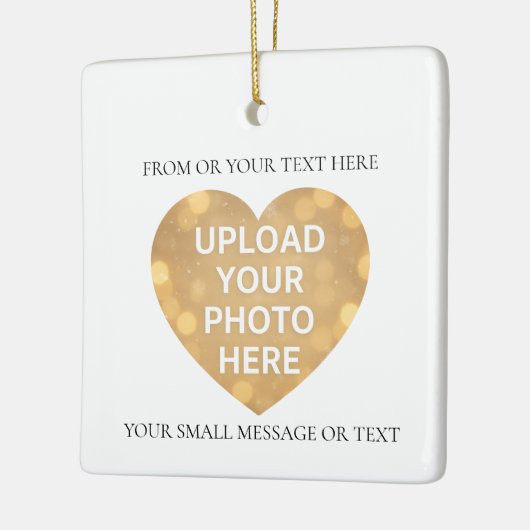 Custom Image Text Keramikornament (Links)