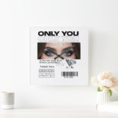 Custom Image & Text | Personalized Quadratische Wanduhr (Zuhause)