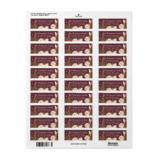 Custom Imitate Gold Pine Cones Needles auf Mauve P (Vorne)