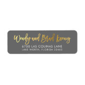 CUSTOM-Imitate Goldfoliennamen Graugold ROSS (Vorne)