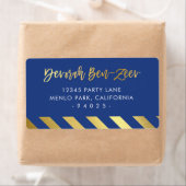 CUSTOM Imitate Goldfoliennamen königsblau DEVORAH (Insitu)