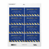 CUSTOM Imitate Goldfoliennamen königsblau DEVORAH (Vorne)