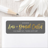 CUSTOM Imitate Goldfolienskriptnamen grau + gold (Insitu)