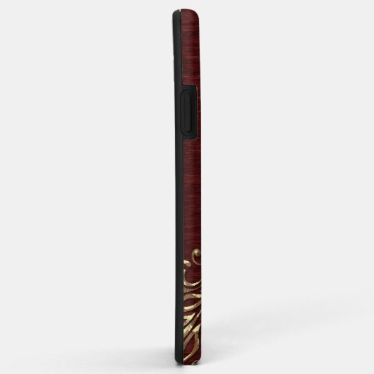 Custom Imitate Shiny Gold Floral Swirl Muster Case-Mate iPhone Hülle (Hinten/Rechts)