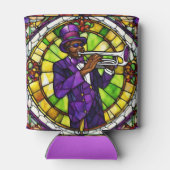 Custom Imitats gesteinigtes Glas Mardi Gras Jazz Dosenkühler (Rückseite)