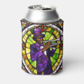 Custom Imitats gesteinigtes Glas Mardi Gras Jazz Dosenkühler (Kanne Rückseite)