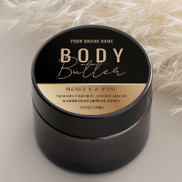 Custom Imitats Gold Body Butter Etikett Runder Aufkleber