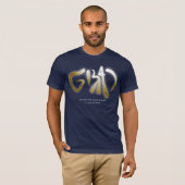 Custom Imitats Gold Bold Typografy T-Shirt (Vorne ganz)