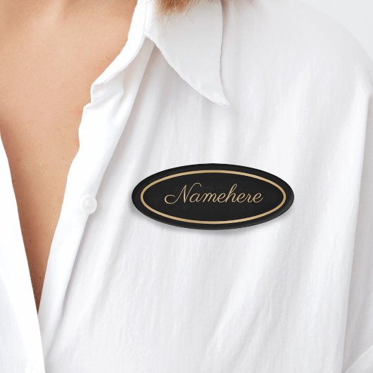 Custom Imitats Gold Eleganter klassischer Rahmen S Namenschild