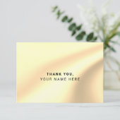 Custom Imitats Gold Foil Einfach Dankeschön Karten (Stehend Vorderseite)