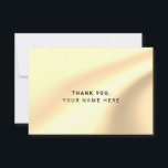 Custom Imitats Gold Foil Einfach Dankeschön Karten<br><div class="desc">Minimalistische Imitate Gold-Folie Einfach Elegant Danke Karten</div>
