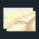 Custom Imitats Gold Foil Einfach Dankeschön Karten<br><div class="desc">Minimalistische Imitate Gold-Folie Einfach Elegant Danke Karten</div>