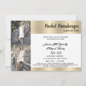 Custom Imitats Gold Foto Abschluss Ankündigung (Rückseite)