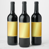 Custom Imitats Gold Metallic Glitzer Look Elegant Weinetikett (Flaschen)