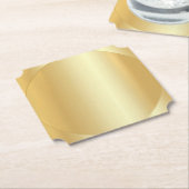 Custom Imitats Gold Modern Glamour Blank Elegant Untersetzer (angewinkelt)