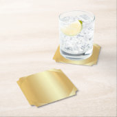 Custom Imitats Gold Modern Glamour Blank Elegant Untersetzer (Vor Ort)