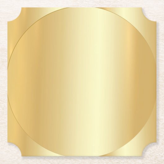 Custom Imitats Gold Modern Glamour Blank Elegant Untersetzer (Vorderseite)