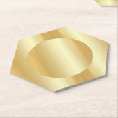 Custom Imitats Gold Trendy Elegant Leder Glamour Untersetzer (angewinkelt)