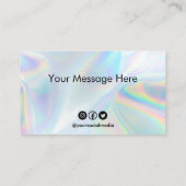 Custom Imitats Holdingkarte Visitenkarte (Rückseite)