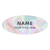 Custom Imitats Holographic Simple Modern Title Namenschild (Vorderseite)