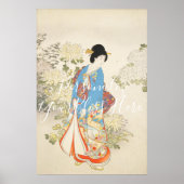 CUSTOM Imperial O-oku Elegant Kimono Print Poster (Vorne)