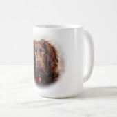 Custom Impressionist Boykin Spaniel Portrait Mug Kaffeetasse (VorderseiteRechts)